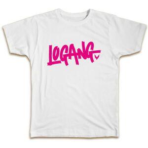 Loang Logo - Logan Paul Logang Logo T-Shirt Black & White Avl. | eBay