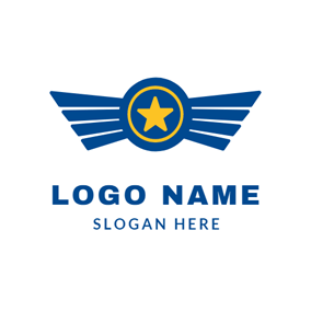 Blue and Yellow Star Logo - Free Star Logo Designs. DesignEvo Logo Maker