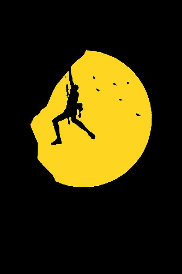 Climbing Logo - Rock Climbing Logo Funny Digital Art by Dedi Setiadi
