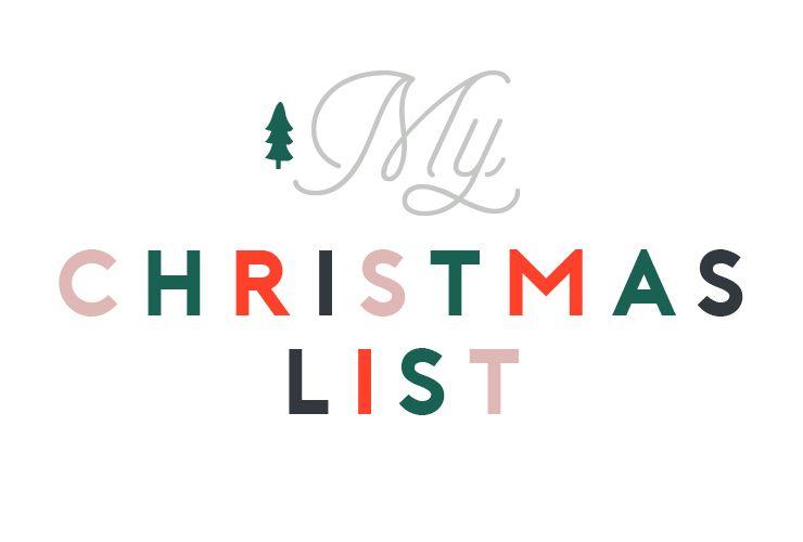 Christmas List Logo - On my Christmas List