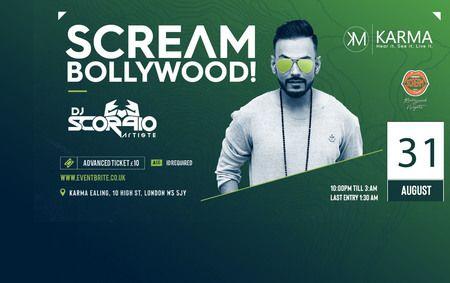 VIP Karma Logo - Scream Bollywood Fridays VIP ROOM @ Karma Ealing 31st August 2018 ...