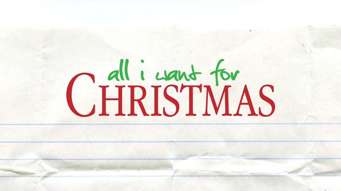 Christmas List Logo - All I want for Christmas