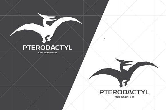 Pterodactyl Logo - Pterodactyl Logo ~ Logo Templates ~ Creative Market