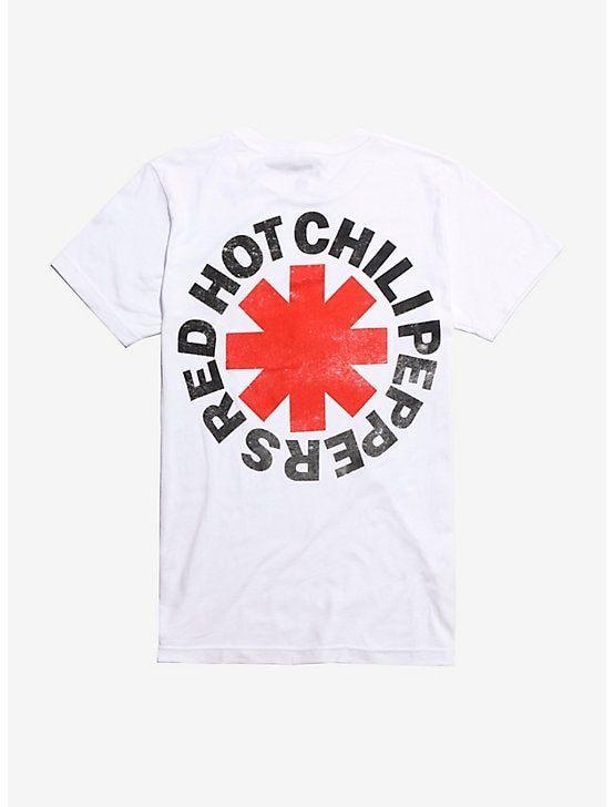 Christmas List Logo - Red Hot Chili Peppers Red & Black Logo T Shirt, YELLOW. Christmas