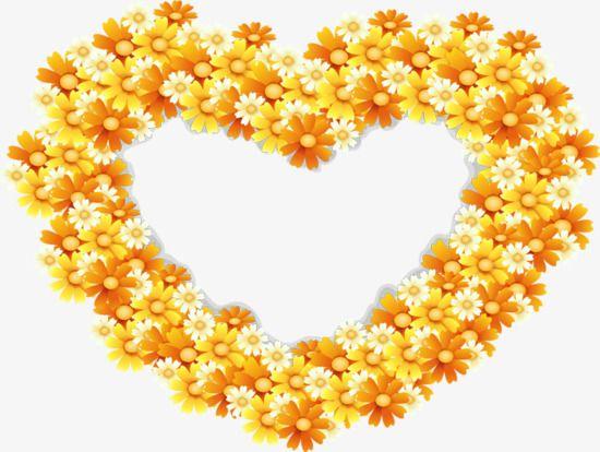 Yellow Flower Shaped Logo - Yellow Flower-shaped Edge, Frame, Yellow Flowers, Orange Flower PNG ...
