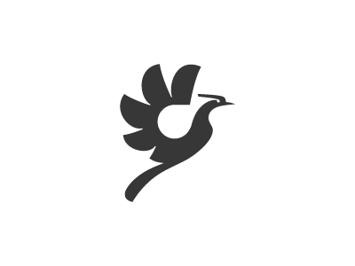 Black and White Bird Logo - Paradise Bird Logo by Petar Shalamanov | Dribbble | Dribbble