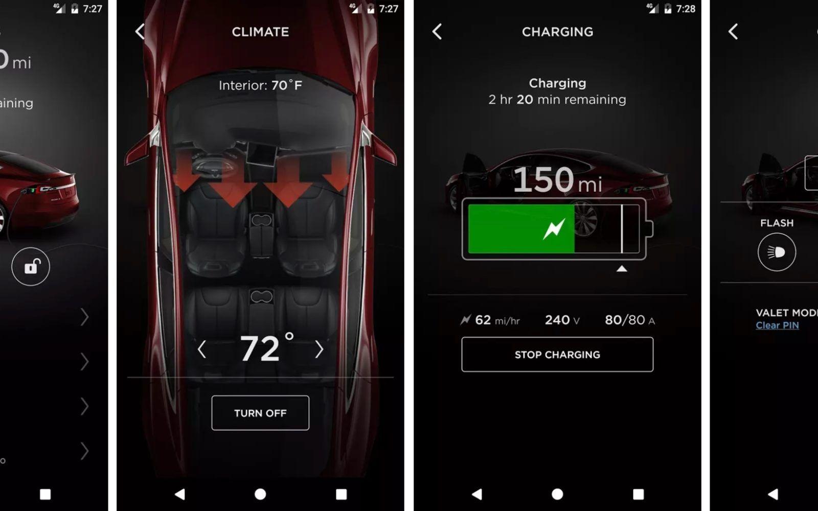 Tesla App Logo - First look with picture at Tesla's new mobile app with new UI