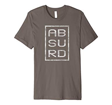 Six Letter Clothing Logo - Retro Absurd 6 Letter T Shirt Gag Gift Shirt: Clothing