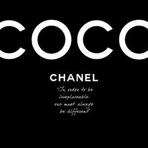 Black and White Chanel Logo - Coco Chanel Posters | Fine Art America