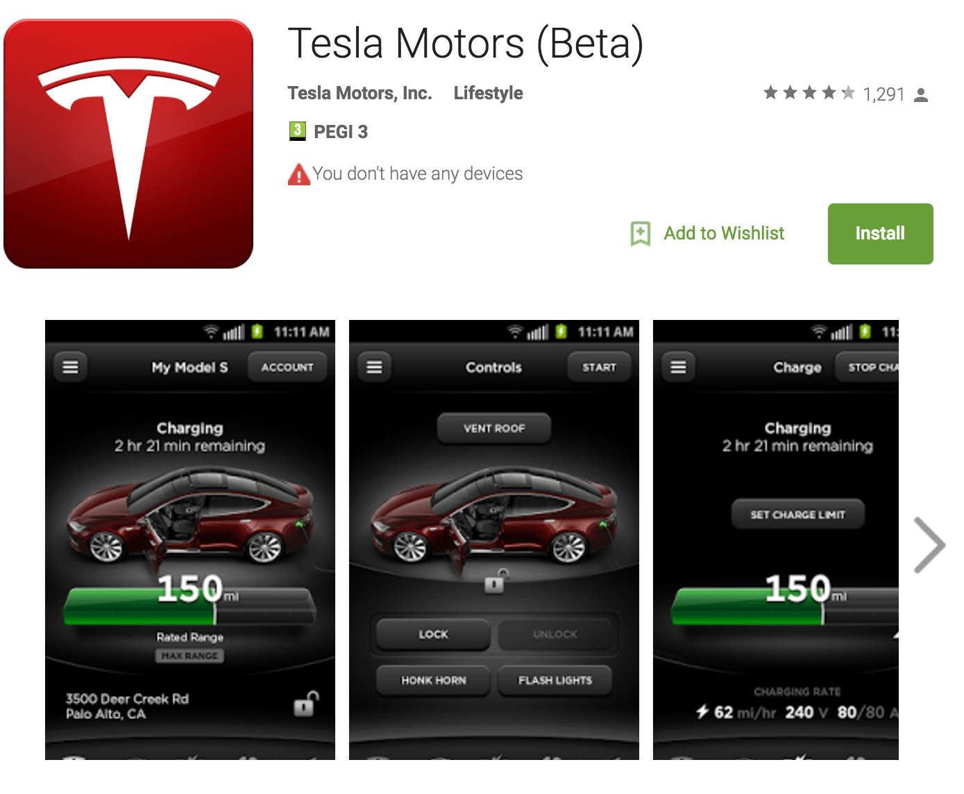 Tesla App Logo - Improved Tesla Android App Released −