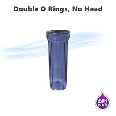 Big Blue O Logo - 20x 4 1 2 Big Blue Double O Ring Type Clear Filter Housing Without