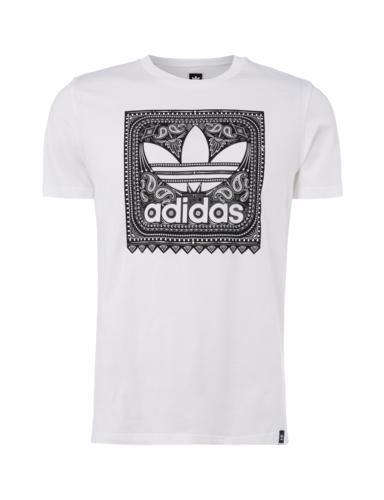 Adidas Paisley Logo - Adidas Originals Men's T Shirt With Logo Print And Paisley Details