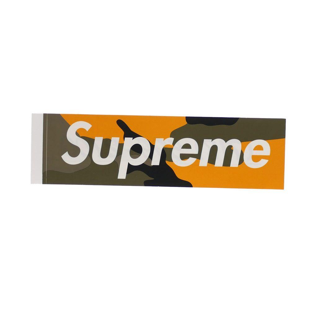 Yellow Supreme Camo Logo - FRESH STORE: SUPREME(슈프림) Brooklyn Camo Box Logo Sticker (스티커