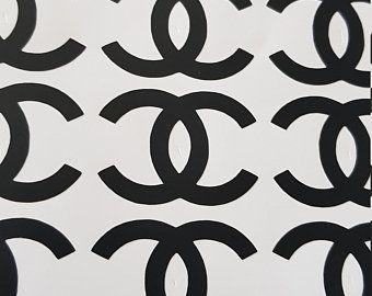 Chanel Black and White Logo - Chanel logo | Etsy