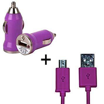Purple B Electronics Logo - Xtra Funky Exclusive Bullet Shaped USB Car Travel: Amazon.co.uk