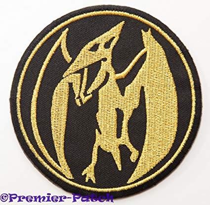 Pterodactyl Logo - Amazon.com: Mighty Morphin Power Rangers Embroidered Iron on Patch ...