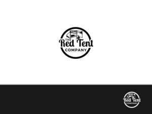 White Tent with Red Circle Logo - Feminine Logo Designs. Manufacturer Logo Design Project for