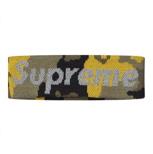 Yellow Supreme Camo Logo - Supreme New Era Reflective Logo Headband -Yellow Camo – Streetwear ...