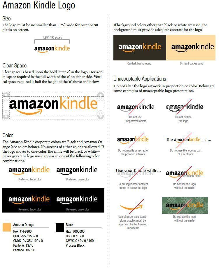 Amazon Kindle Logo - Kindle Logo Guidelines