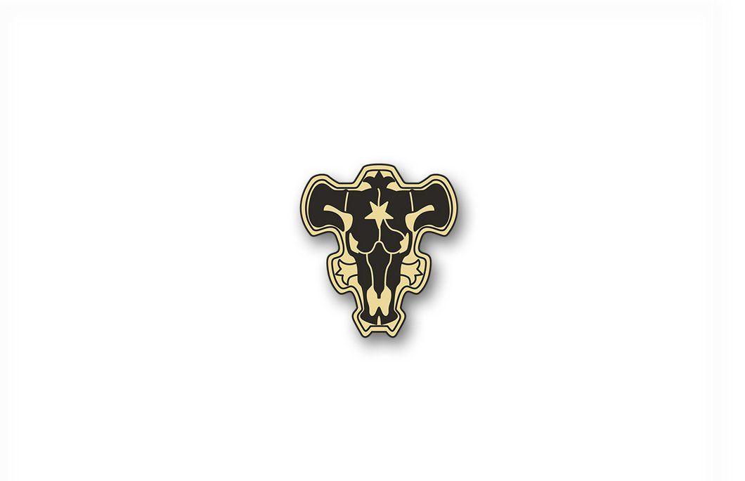 All-Black Bulls Logo - Black Bull Squad Emblem Pin - Otaku Pin Club