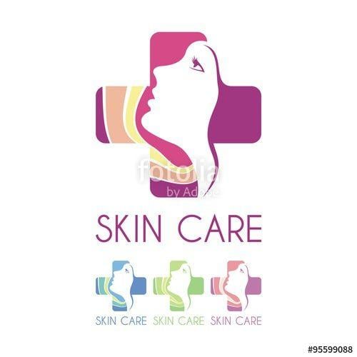 Beautiful Cross Logo - Skin Care Cross Hospital Logo Design. Cross with human face ...