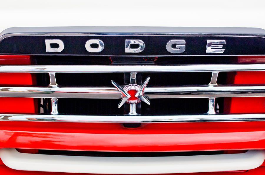Dodge Grill Logo - 1960 Dodge Truck Grille Emblem Photograph by Jill Reger