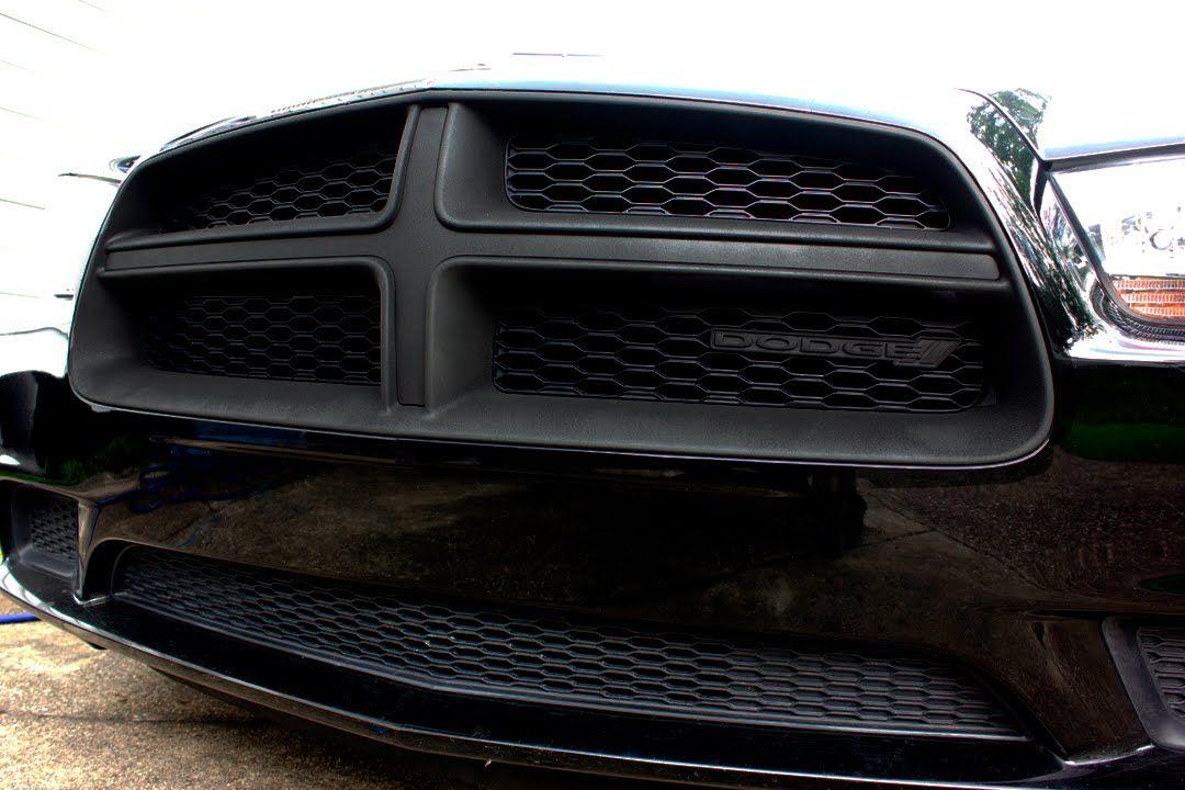 Dodge Grill Logo - Plasti Dip 2015: Grill & Emblem Dodge Charger Black