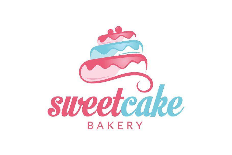 Cake Logo - Sweet Cake Logo ~ Logo Templates ~ Creative Market