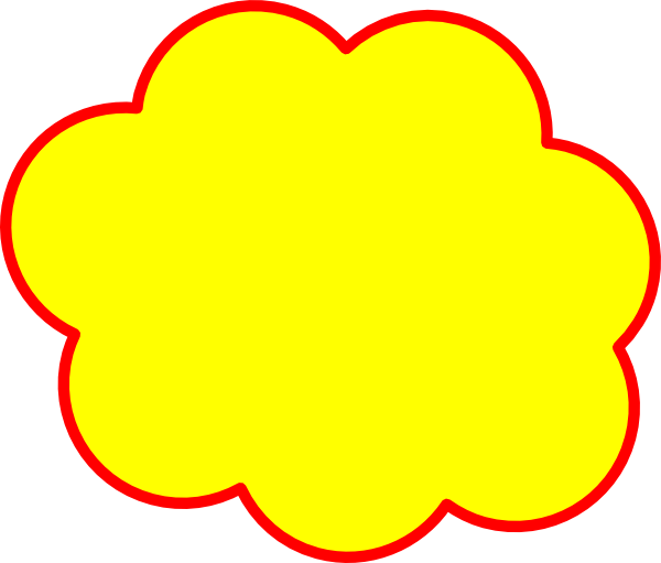 Red and Gold with Yellow Outline Logo - Yellow cloud Logos
