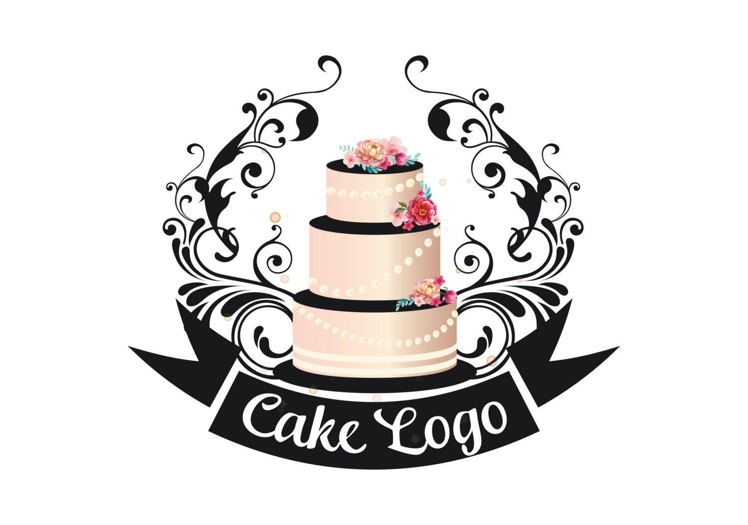 Cake Logo - Premade cake logo Custom logo design bakery logo sweets
