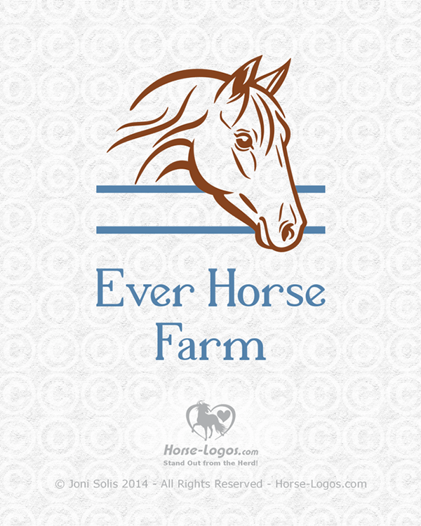 Horse Farm Logo - Customized stock logo design for Ever Horse Farm by Joni Solis of ...