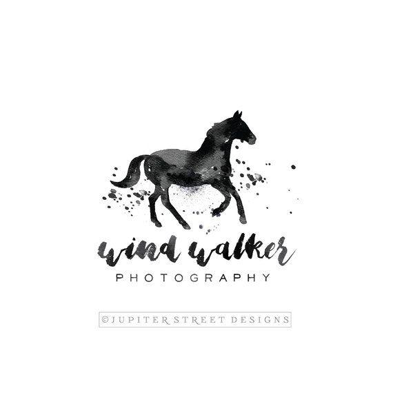 Great Animal Logo - Horse Logo-Watercolor Animal Logo-Farm Logo-Ranch Logo-Etsy | Etsy