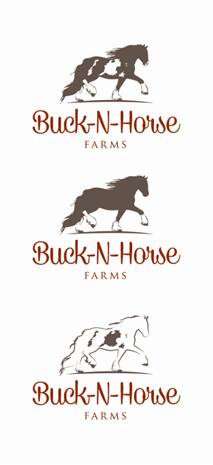 Horse Farm Logo - Elegant Logo Designs. Embroidery Logo Design Project for Buck -N