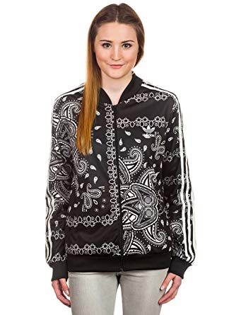 Adidas Paisley Logo - Jacket Women adidas Originals Paisley TT Jacket: Amazon.co.uk ...