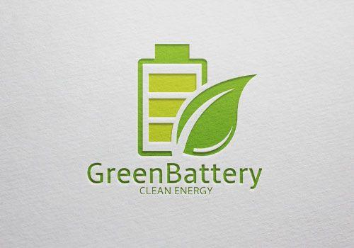 Battery Logo - Green Battery Logo – GRAPHICGO