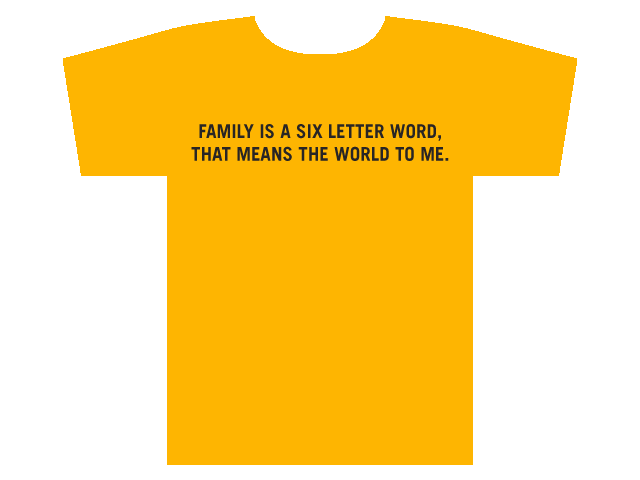 Six Letter Clothing Logo - Score Family is a six letter word by plusdaction on Threadless