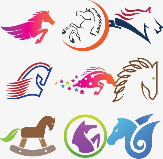 Cartoon Horse Logo - Creative Vector Horse Logo Design, Logo Design, Flag Icon, Cartoon ...