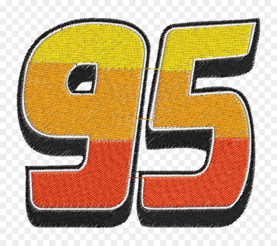 Cars Lightning McQueen 95 Logo - Lightning McQueen Number Symbol Embroidery Cars 95 png
