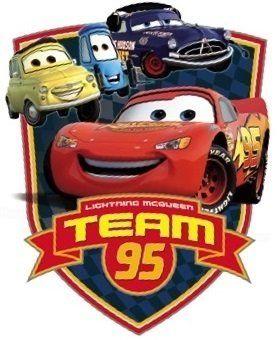 Cars Lightning McQueen 95 Logo - Inch Team 95 Lightning McQueen Wall Decal Sticker
