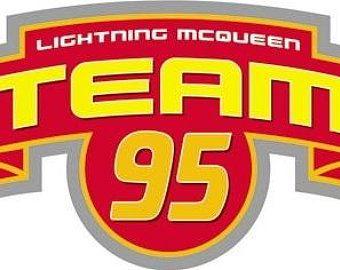 Cars Lightning McQueen 95 Logo - 95 lightning mcqueen | Etsy