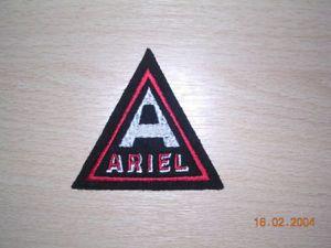 Traingle Square Red Logo - CLASSIC ARIEL MOTORCYCLES TRIANGLE PATCH SQUARE FOUR RED HUNTER