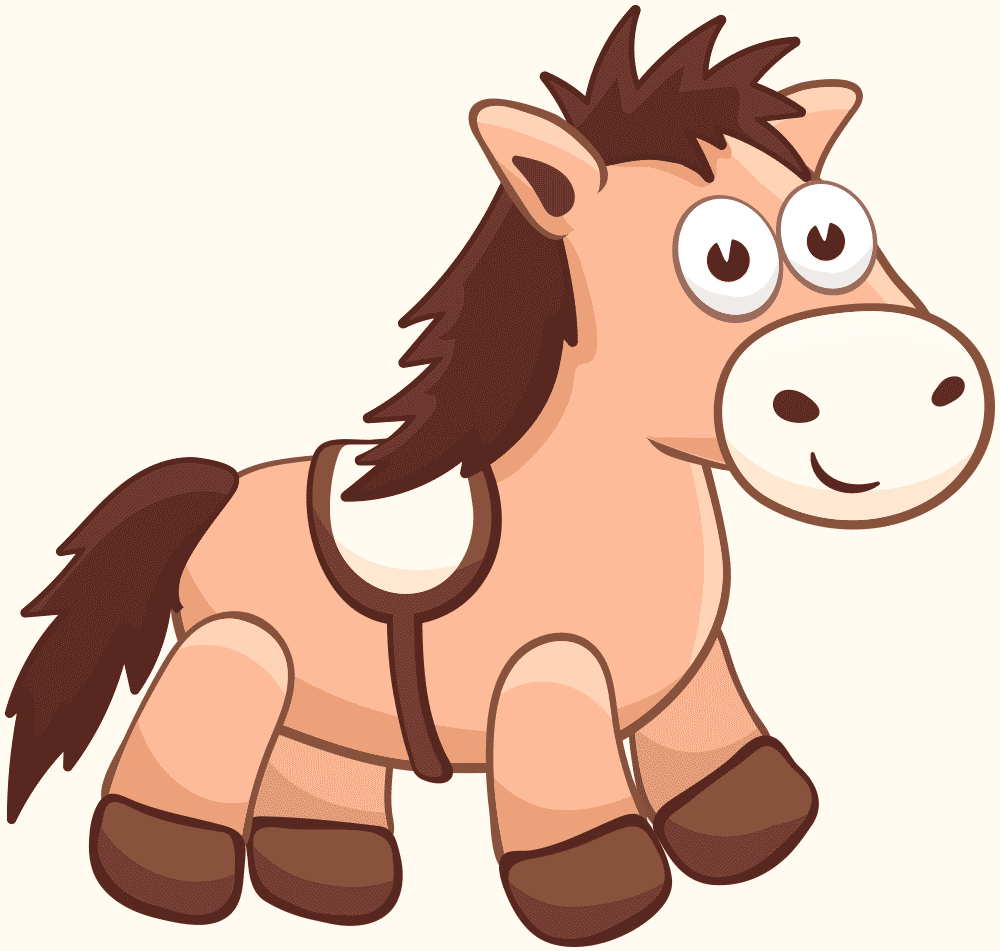 Cartoon Horse Logo - Abbotsbury Children's Farm