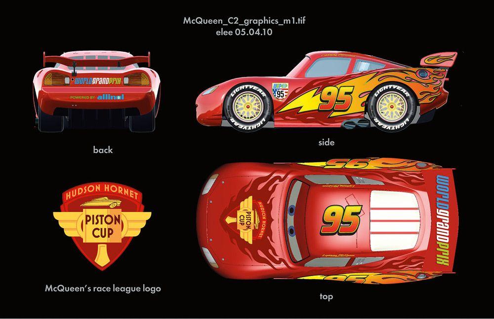 Cars Lightning McQueen 95 Logo - Pixar Animation Studios