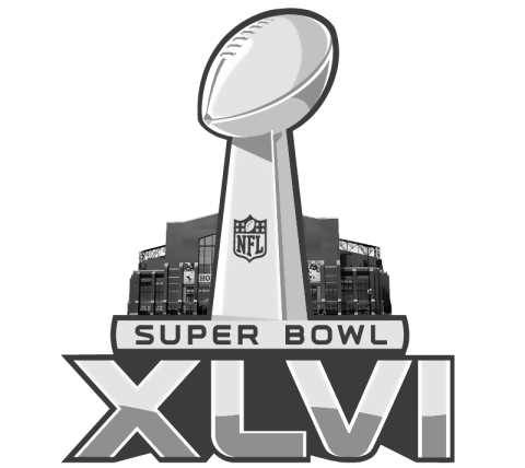 XLVI Logo - Super Bowl XLVI logo rough draft? Logos