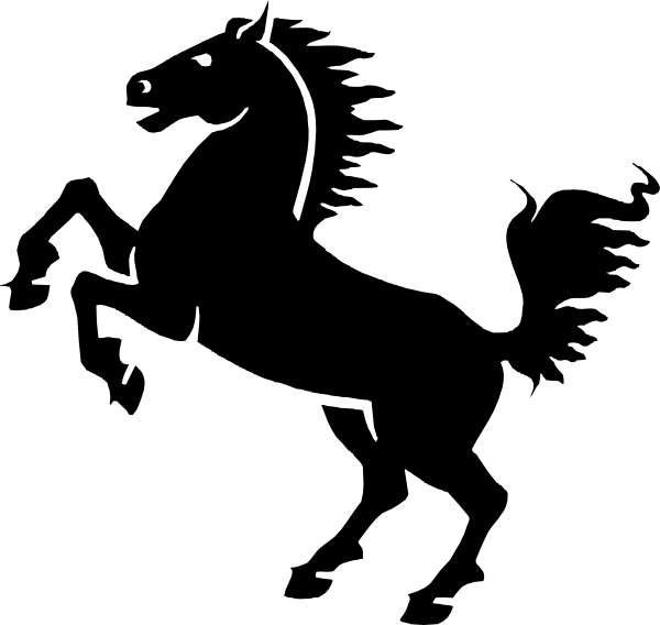 Cartoon Horse Logo - Black horse Logos