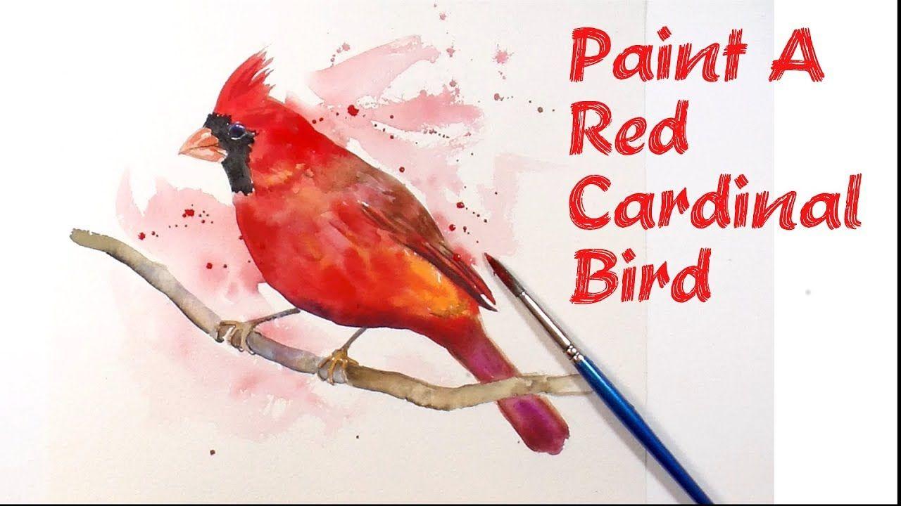 Red Bird with a Red a Logo - Paint And Colour 