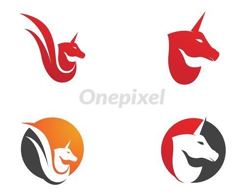 Cartoon Horse Logo - Horse Logo Template Vector symbols animals icons app - 4589640 ...