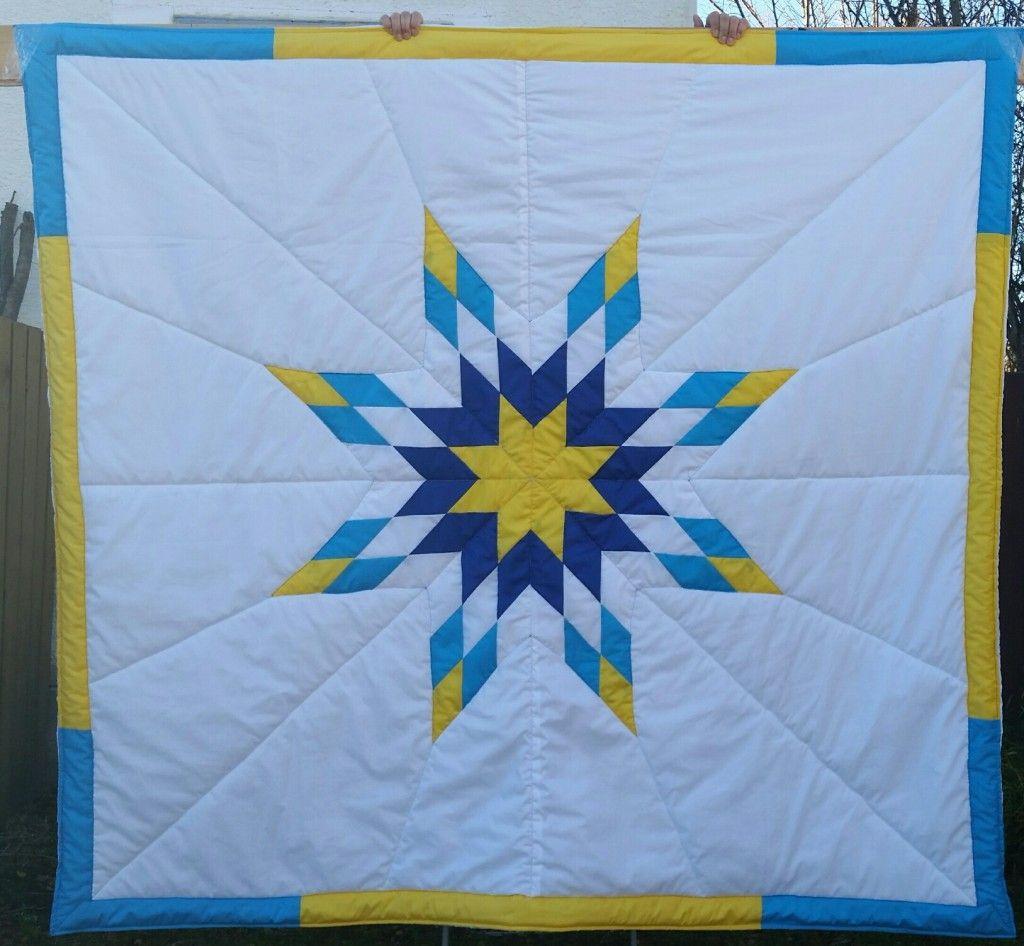 Blue and Yellow Star Logo - Star Blankets – Queen/Baby Sizes Cree Star Gifts