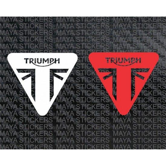 New Triumph Logo - Triumph new triangular logo sticker / decals