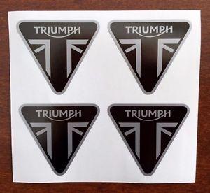 Triumph Triangle Logo - TRIUMPH Triangle DECALS STICKERS ☆ 4 PACK ☆ Bonneville Thruxton ...